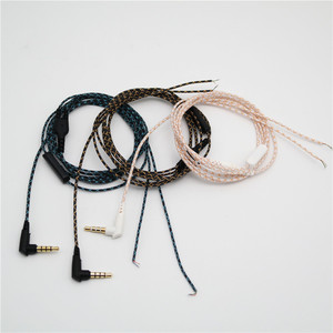 Semi-Finished Earphone <b>Cables</b> With <b>Microphones</b> Snake Pattern Copper Aluminum Core TPE Material For Portable Audio Player - Product Image 1