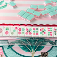 Tuiles de Mahjong en Acrylique de Luxe Portables et Pliables – Collection Designer pour Décoration Intérieure, Idéales pour le Jeu et le Divertissement en Casino