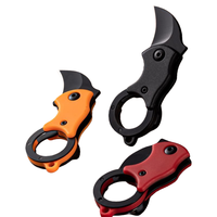Mini-vouwmes van roestvrij staal met haakvormig lemmet, doosopener met metalen achterclip voor magazijn, verpakking, kantoorbenodigdheden