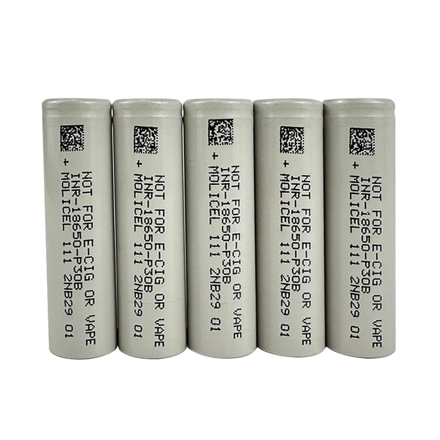 Rechargeable Li Ion Battery Molicell 18650 3000mah 6a 30a 36a 10c 12c Molicel Inr18650 P30b 18650 Molicel P30b