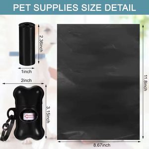 Distributeur de sacs à déjections canines personnalisé, écologique, étanche, en PE durable, pour promenades en extérieur avec chiot - Product Image 4