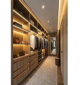 Cari Ikon Serupa Promosi Kustom LED Walk-In <span class=keywords><strong>Closet</strong></span> Organizer Furnitur Kamar Tidur Panel Kayu Modern Pintu Kayu Solid - Product Image 6