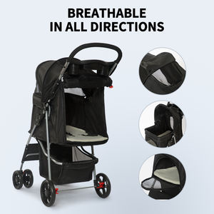 Vente en gros <span class=keywords><strong>Poussette</strong></span> légère pliable Black <span class=keywords><strong>air</strong></span> <span class=keywords><strong>Buggy</strong></span> pour <span class=keywords><strong>chien</strong></span> avec table - Product Image 3