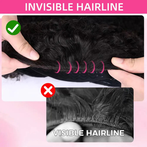 Demi-perruque en cheveux humains, densité 200, bouclée birmane, avec pointes bouclées en spirale, 3-en-1, sans couture, à porter sur le côté, sans colle - Product Image 5