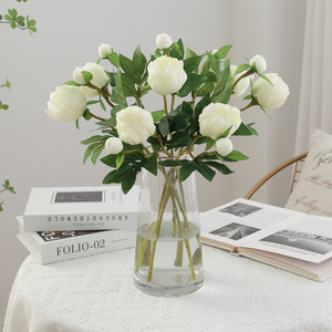 High-quality Handmade Silk Peony Artificial Flowers Isleforest Oriental Style One Bloom Bud for Home Wedding Photography Props - Product Image 4