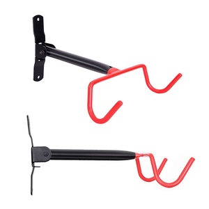 Supporto <span class=keywords><strong>da</strong></span> Parete per Bicicletta, Gancio <span class=keywords><strong>Doppio</strong></span> per Mountain Bike e Bici Senza Pedali, <span class=keywords><strong>Portabici</strong></span> <span class=keywords><strong>da</strong></span> Interno/Esterno con Capacità di Carico di 25kg - Product Image 5