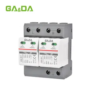 Dispositivo de protección contra sobretensiones modular AC 385V fuente de alimentación SPD 40kA protector pararrayos T1 + T2