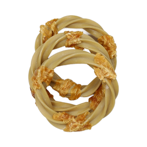 Snacks para Perros de Marca Privada Personalizados, Sin Piel, Anillos de Pollo Envueltos en Carne, para Limpieza Dental de Cachorros - Product Image 2