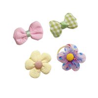 Mignonne princesse Super fée fleur arc épingle à cheveux 5cm en plastique tissu pince à cheveux pour filles frange super héroïne inspiré accessoire pour