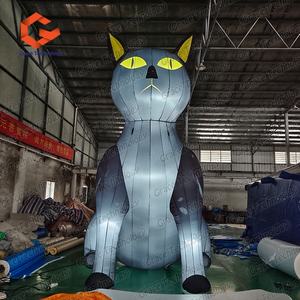<span class=keywords><strong>Grand</strong></span> dessin animé animal gonflable annonçant le modèle gonflable de dessin animé de chat pour l'affichage extérieur - Product Image 5
