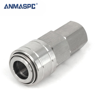 Raccord pneumatique en acier inoxydable de type C connecteur de compresseur de tuyau d'air coupleur à dégagement rapide raccord autobloquant