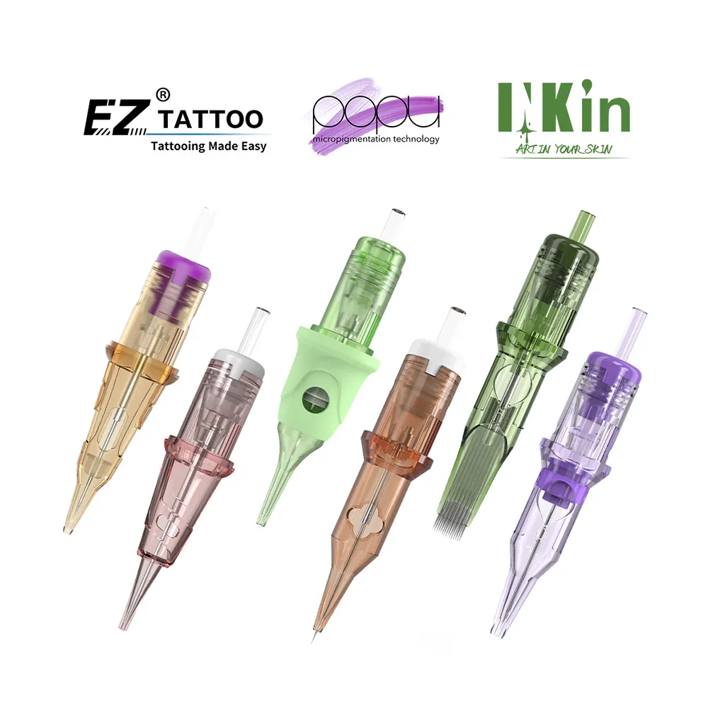 OEM ODM Popo EZ tato inking merek Universal bersertifikat CE kustom jarum tato PMU