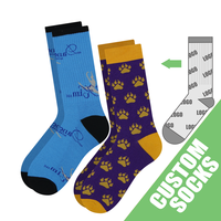 Chaussettes de sport en coton design personnalisé Chaussettes de sport unisexes respirantes Chaussettes de sport à lettres personnalisées