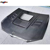 Capot avant transparent en fibre de carbone sèche 3K véritable pour BMW Série 5 G30 G38 F90 M5 2018+ avec panneau en verre clair