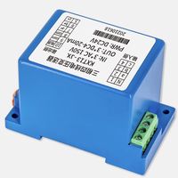 Transmisor de Señal de Entrada Analógica de 0-5VAC, 0-50VAC, 0-100VAC, 4-20mA, 0-10V, Conexión Trifásica en Riel DIN, Transductor de Voltaje CA 0.2