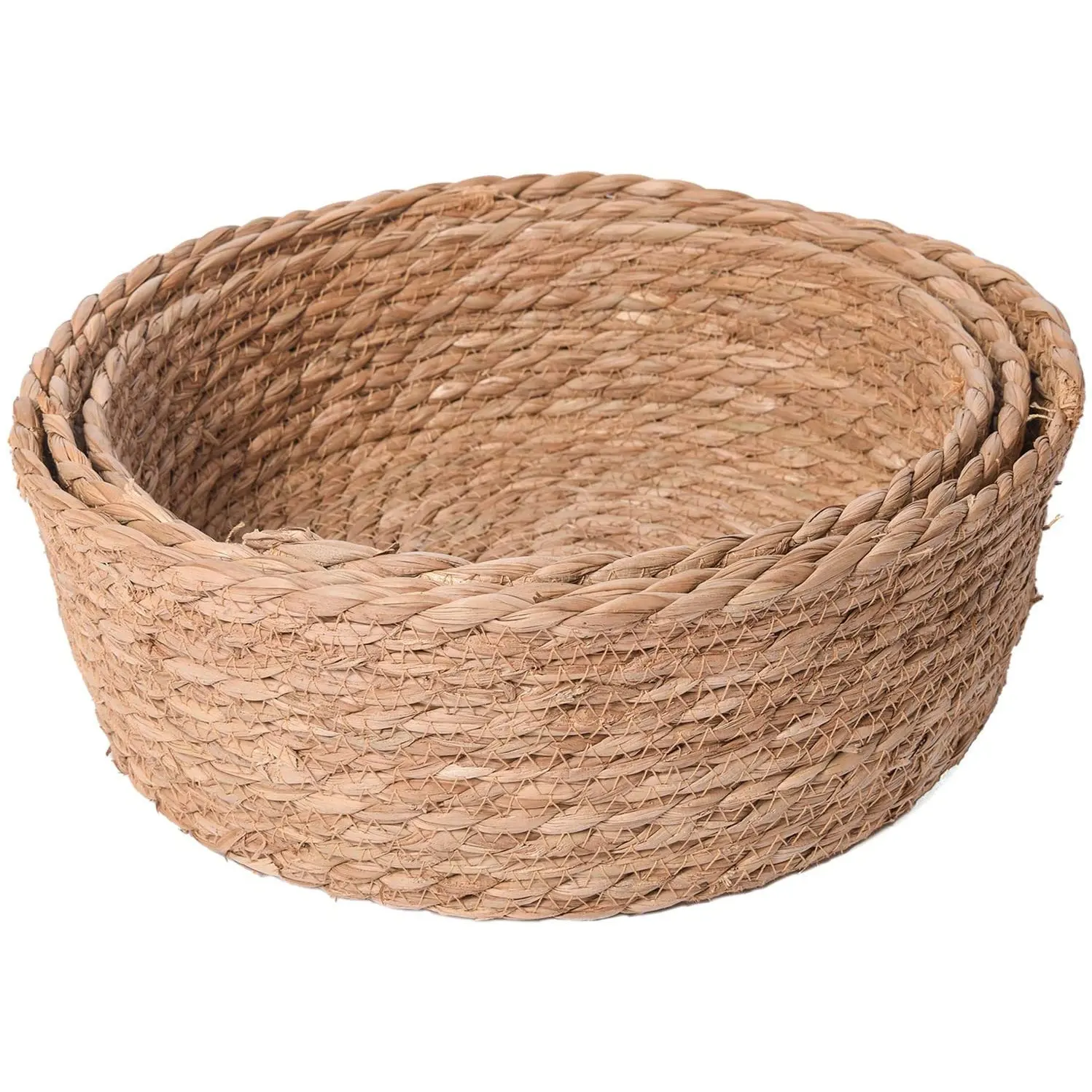 Cesta de palha trançada natural, cestas de palha tecido feita à mão extra grande xl eco friendly