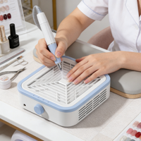 SNRQI Service OEM/ODM Aspirateur de poussière pour ongles avec conception anti-reflux, sans recul de poussière, équipement professionnel de manucure pour salon
