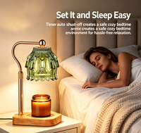 Lampe chauffe-bougie avec minuterie et variateur d'intensité - Cadeau d'anniversaire pour femme, maman, chauffe-cire électrique