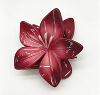 Épingle à cheveux en forme de fleur grande taille, style vacances à la plage, la plus vendue, avec crochet pour l'arrière de la tête