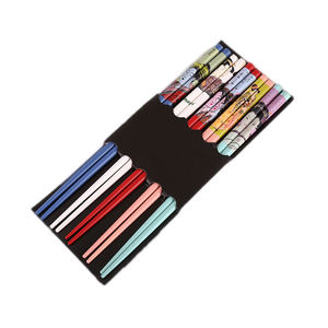 5 paires de baguettes en bois de bambou naturel baguettes de style japonais classiques réutilisables coffrets cadeaux - Product Image 4