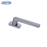 Poignée de fenêtre en alliage d'aluminium argenté avec verrou pour porte coulissante ou à battant en PVC, accessoires de quincaillerie pour petites fenêtres intérieures