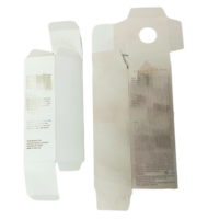 Boîtes de papier de carte blanche personnalisées pour cosmétiques Emballage à double insertion pour chaussettes respectueuses de l'environnement