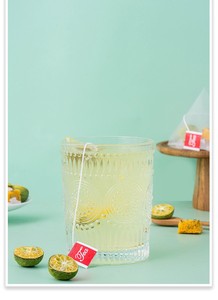 20 Sachets de 10 grammes de Thé aux Fruits Mélangés (Citron Vert, Pamplemousse, Fruit de la Passion) en Vrac, Biologique, Antioxydants, Boîte de Thé Santé - Product Image 2