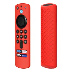 2021 Silicone Chống Bụi Điều Khiển Từ Xa Bìa Cho Amazon Alexa Bằng Giọng Nói Từ Xa 3rd Gen Chống Sốc Bảo Vệ Trường Hợp