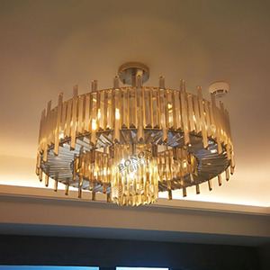 Art créatif postmoderne minimaliste lustre en verre lampe mode luxe nordique pour salon et hôtel petite taille - Product Image 2