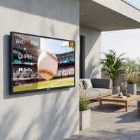 Televisor LCD UHD 4K de 86 Pulgadas para Exteriores, Resistente al Agua IP65, Legible Bajo la Luz Solar, con Brillo de 3500 Nits, para Tiendas Minoristas y Restaurantes Junto a la Piscina