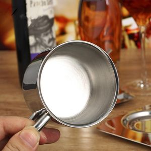 Juego creativo de tazas de café de acero inoxidable, platillo Simple, taza de té de agua y leche, producto de Metal para la escuela - Product Image 5