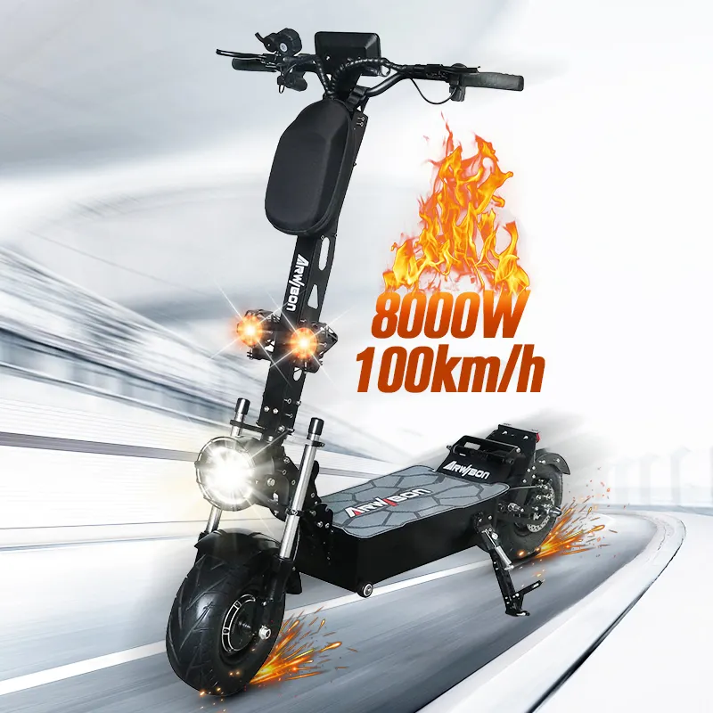 Stock UE Livraison gratuite 8000w double moteur 100 KM/H scooter électrique 13 pouces adultes top puissant 60v 50ah grande batterie