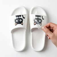 Autocollants en papier adhésif découpés en forme de cœur avec logo personnalisé pour chaussures, chapeaux, pantoufles, étiquettes en tissu, transfert à froid, cadeaux et artisanat