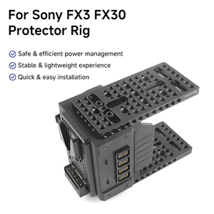 Venta al por Mayor de FusionRig, Soporte de Expansión de Energía para Cámara, Jaula de Batería con Montura en V para Cámara de Cine <span class=keywords><strong>Sony</strong></span> FX3 <span class=keywords><strong>FX30</strong></span> - Product Image 4
