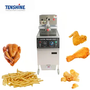industrial equipment single tank large capacity electric french fries machine fish corn dog and chips vacuum fryer