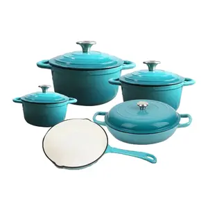 Hot Selling Cooking Pot Set Non Stick Pot Set Cookware Sets Non Stick Cast lron Cookware Soup Pot OEM Free Pairing