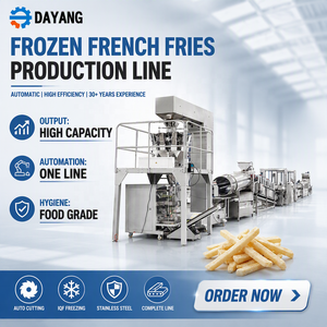 Machine à fabriquer des frites surgelées DY, capacité de 200 à 3000 kg/h, machine alimentaire en acier inoxydable de grande taille pour la production de frites surgelées - Product Image 1