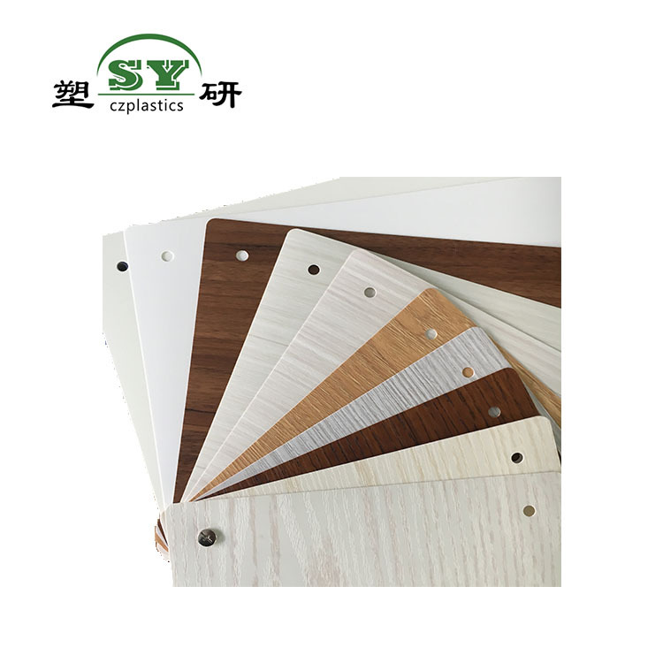 Smooth And Durable Wood Grain Pvc Plates Composite Sheet