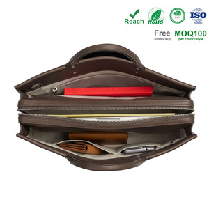 NOVOTE - Maletín para Portátil al por Mayor, de Microfibra y Cuero de Alta Calidad, con Correa para <span class=keywords><strong>el</strong></span> Hombro, Estilo Ejecutivo - Product Image 3