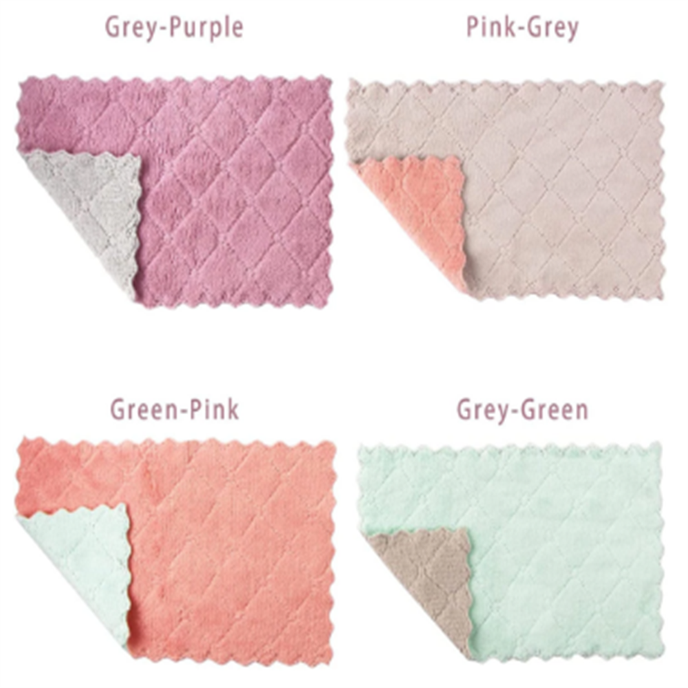 Полотенце из микрофибры, впитывающая кухонная салфетка для чистки, антипригарное полотенце для мытья посуды, салфетки, столовые приборы, полотенце для уборки дома