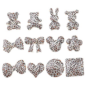 Clips de Resina con Forma de Animales, Lazos, <span class=keywords><strong>Leopardo</strong></span>, Corazón, Oso, Conejo, Accesorios para Manualidades y Decoración de Carcasas de Teléfono - Product Image 5