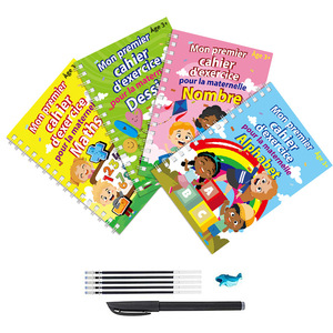 4 pièces/ensemble cahier de pratique magique avec impression en langue française, livre de mots de calligraphie <span class=keywords><strong>meilleur</strong></span> cadeau pour enfant - Product Image 1