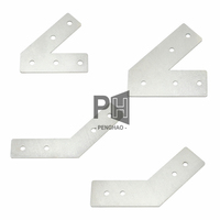 Plaque de renfort de surface profilée en aluminium à 45 degrés Plaque de connecteur d'angle à 135 degrés pour profil 3030 / 4040