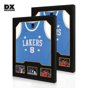 DX Designs Wholesale Metal Wooden Sports <strong>Jersey</strong> Display <strong>Frame</strong> - Shadow Box Case for Basketball/Football Shirt Storage &amp; Display - Product Image 3