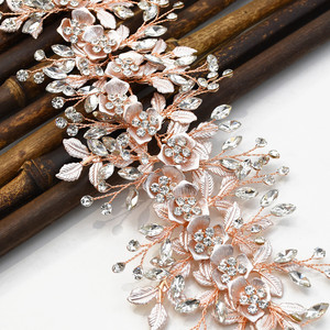 New Fashion Hand-woven Rhinestone <strong>Flower</strong> Bridal Headdress National Style <strong>Hair</strong> Accessories <strong>Hair</strong> <strong>Band</strong> - Product Image 6