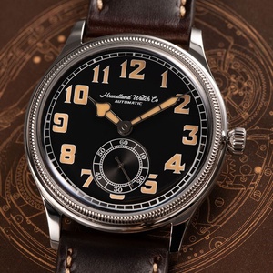 Hruodland New Men <b>Automatic</b> Mechanical Watch Seagull ST1701 Retro Pilot Sapphire Glass Stainless Steel Leather Reloj Hombre - Product Image 2