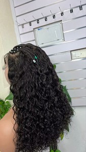 Tresse Water Wave 13 par 4 Perruque Frontale 100% Cheveux Humains Garantie Cheveux - Product Image 4