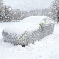 Housse de voiture universelle imperméable en PET 4 mil, conception épaissie sur mesure, résistante à la pluie, la grêle, la neige, au gel et aux UV, 90% IR/99%