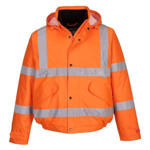 PORTWEST - S463ORR - <b>Hi</b>-<b>vis</b> <b>Orange</b> Bomber <b>Jacket</b> - Product Image 1