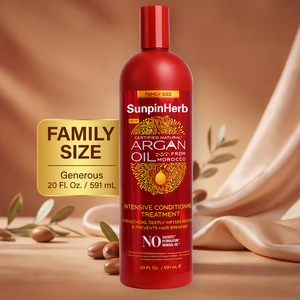 Tratamiento Acondicionador Intensivo con Aceite de Argán Creme of Nature para Cabello Natural Seco, Dañado, Rizado y Encrespado, Tamaño Familiar - Product Image 1